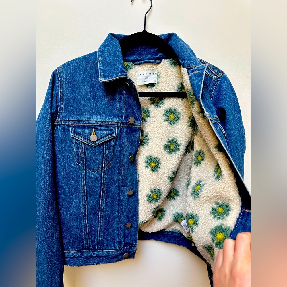 Basin and range fleece lined denim jacket